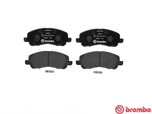 BREMBO D866 7741 Disc pads with acoustic wear warning, without accessories
