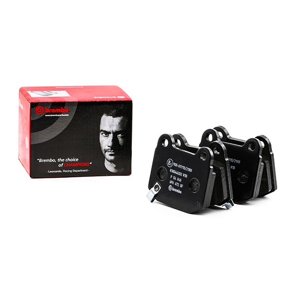 Set of brake pads BREMBO with acoustic wear warning, without accessories - P 56 048