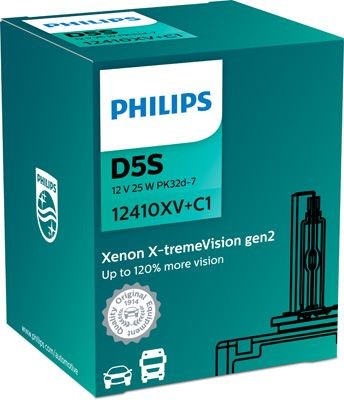 PHILIPS 12410XV+C1 Bulb, spotlight D5S 12V 25W PK32d-7, Xenon