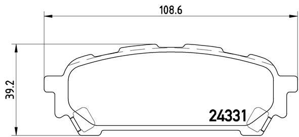 Subaru FORESTER Brake pad set BREMBO P 78 014 cheap