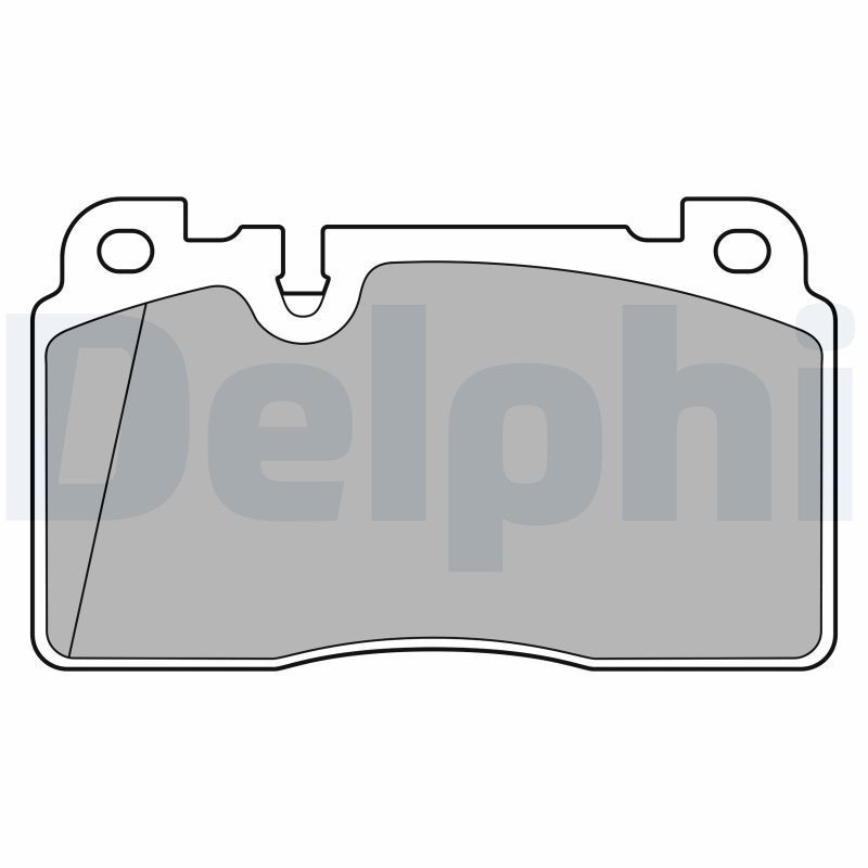 DELPHI LP3677 Brake pad set PAC 698 151