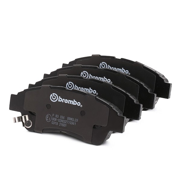 BREMBO 21603 Disc pads with acoustic wear warning, without accessories