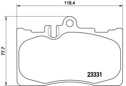 BREMBO P 83 058 Brake pad set prepared for wear indicator, without accessories