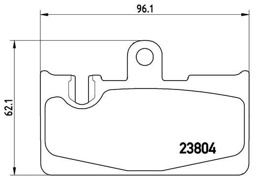 BREMBO P 83 059 Brake pad set prepared for wear indicator, without accessories