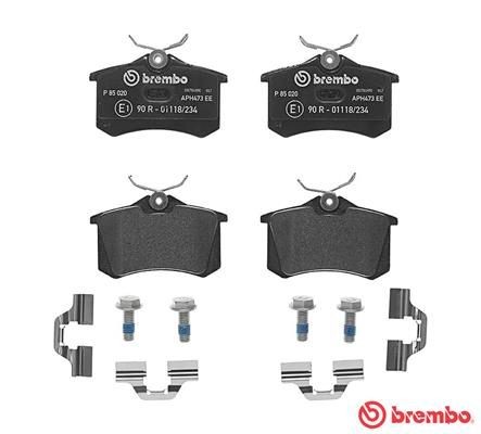 P 85 020 Bremsklötze & Bremsbelagsatz BREMBO in Original Qualität