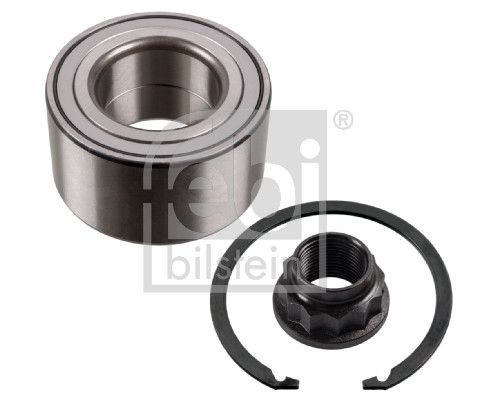 FEBI BILSTEIN 173665 Wheel bearing kit Front Axle Left, Front Axle Right, with axle nut, with retaining ring, 84 mm, Angular Ball Bearing