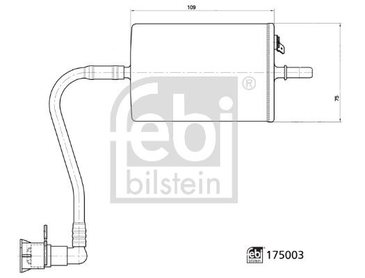 175003 Inline fuel filter FEBI BILSTEIN 175003 review and test