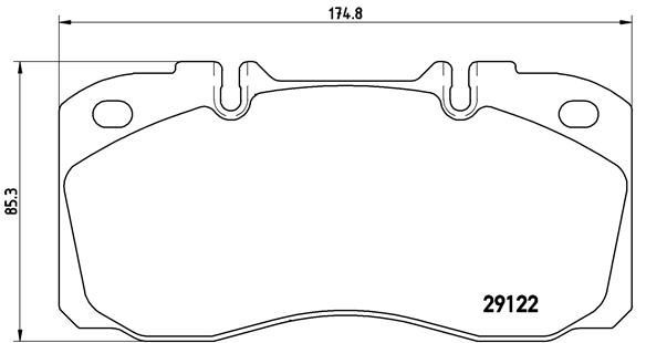 BREMBO P A6 025 Brake pad set prepared for wear indicator, without accessories