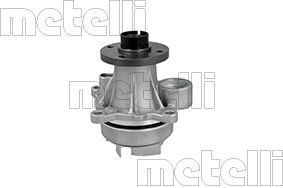 24-1395 METELLI Water pumps FORD with seal ring, Mechanical, Metal, for v-ribbed belt use