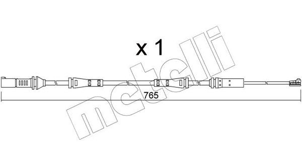 BMW iX Brake pad wear sensor 16620988 METELLI SU.372 online buy