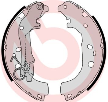 BREMBO Brake shoes and drums OPEL Combo Platform / Chassis (X12) new S 23 518