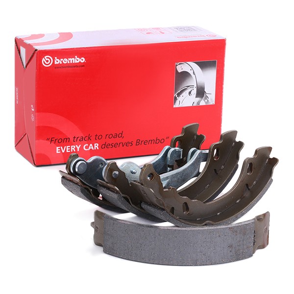 BREMBO S 23 529 Brake Shoe Set 180 x 32 mm, with handbrake lever