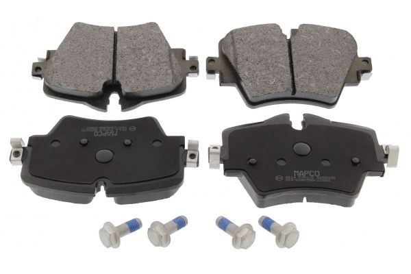 MAPCO Front Axle, prepared for wear indicator, excl. wear warning contact, with brake caliper screws Height 1: 70,1mm, Height 2: 75,1mm, Width: 129mm, Thickness: 18,5mm Brake pads 6014 buy