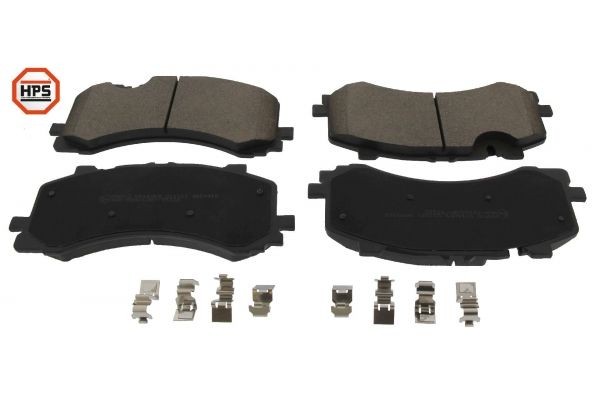 MAPCO 6016HPS Brake pad set Front Axle, prepared for wear indicator, excl. wear warning contact, with accessories