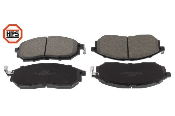 6968HPS MAPCO Brake pad set RENAULT Front Axle, with acoustic wear warning