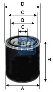 UFI M 32 X 2 Inner Diameter 2: 92mm, Outer Diameter 2: 110mm, Ø: 108, 103mm, Height: 230, 230,0mm Oil filters 23.614.00 buy