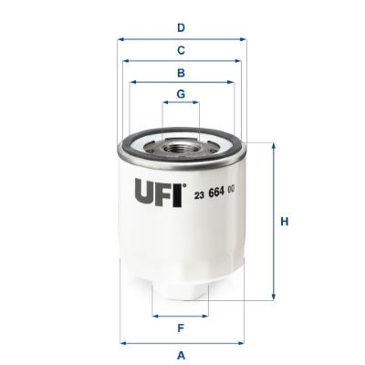 UFI 23.664.00 Oil filter GK3Q6714AA