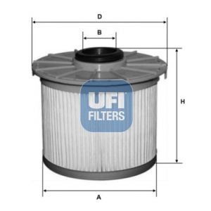 UFI Filter Insert Height: 89mm Inline fuel filter 26.131.00 buy