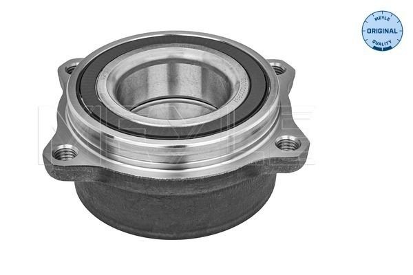 MEYLE 0147500008 Wheel Hub 4x110, with integrated wheel bearing, with integrated magnetic sensor ring, with attachment material, Rear Axle