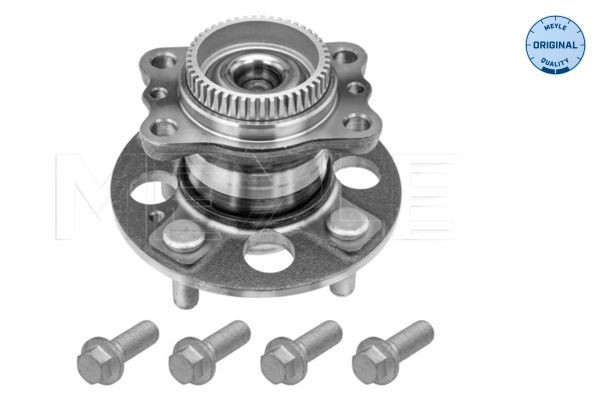 MWH0358 MEYLE 4x100, with integrated wheel bearing, with ABS sensor ring, with attachment material, Rear Axle Wheel Hub 28-14 752 0000 buy