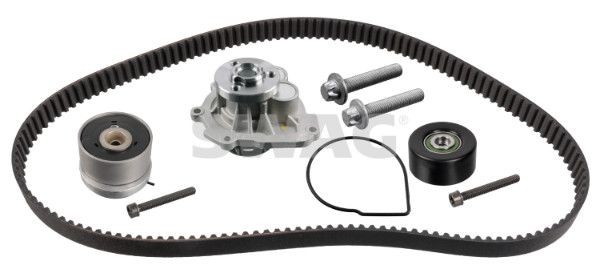 SWAG 33101669 Timing belt kit with water pump Opel Astra J 1.6 115 hp Petrol 2010 price