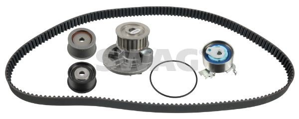 SWAG 33101671 Timing belt kit with water pump Opel Astra H TwinTop 2.0 Turbo 170 hp Petrol 2006 price
