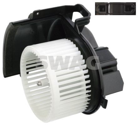 SWAG 33 10 1975 Interior Blower for left-hand drive vehicles, with electric motor