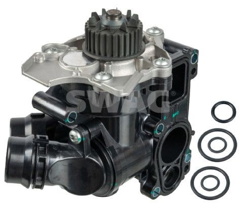 SWAG 33 10 2379 Water pump with seal ring, Metal