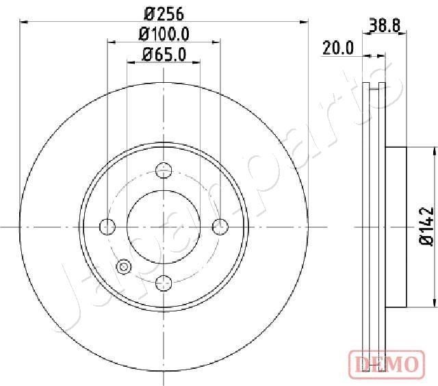 Great value for money - JAPANPARTS Brake disc DI-0935C