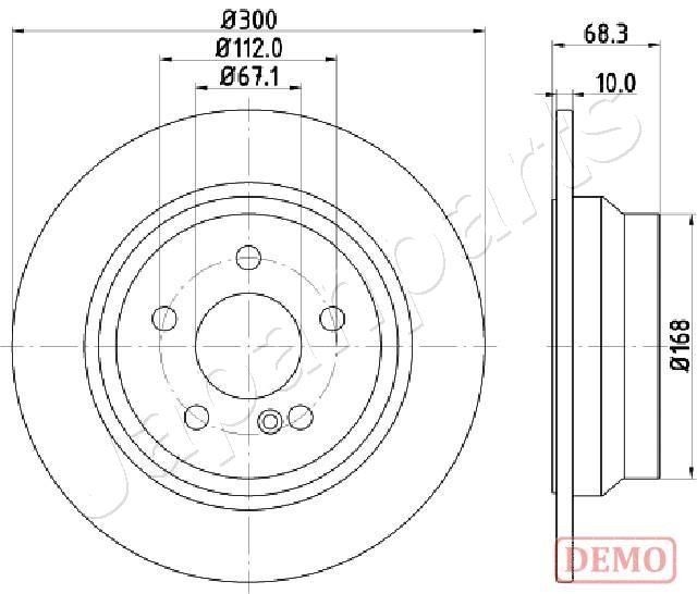 Great value for money - JAPANPARTS Brake disc DP-0513C