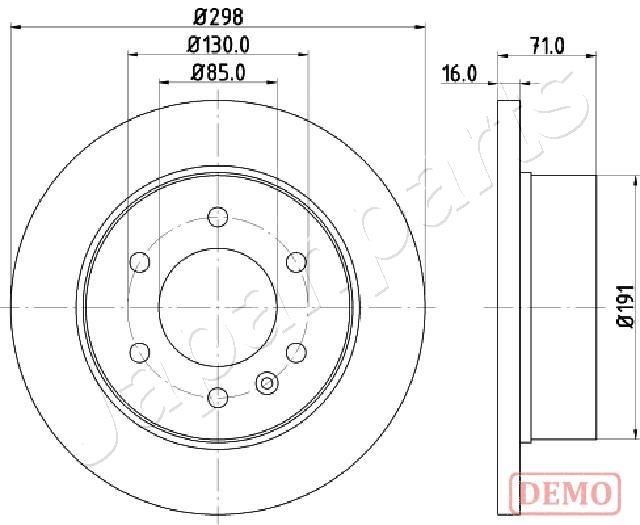 Mercedes B-Class Brake discs and rotors 16629273 JAPANPARTS DP-0527C online buy