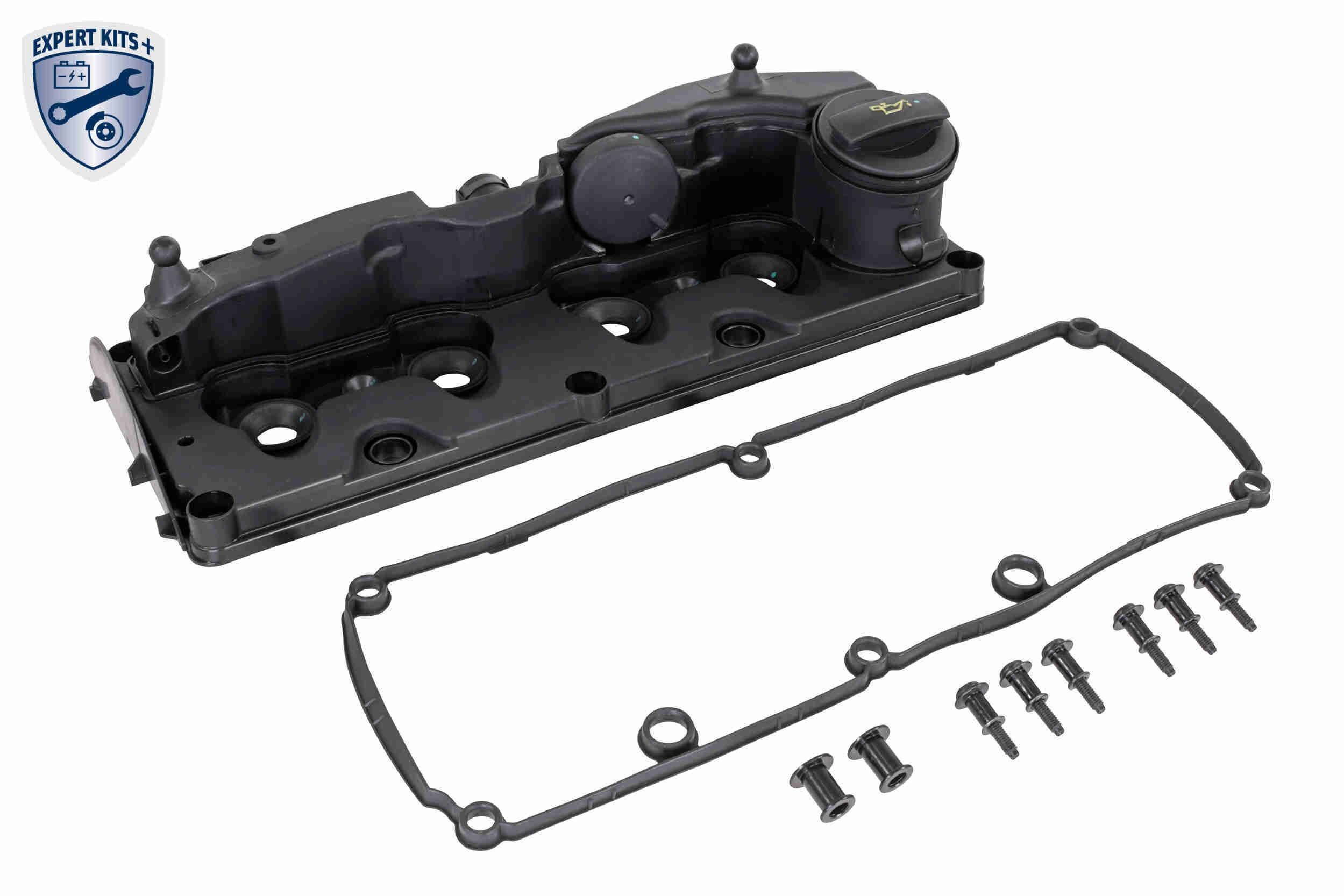 V10-6511 Cylinder Head Cover V10-6511 VAICO with valve cover gasket, with bolts/screws, with breather valve