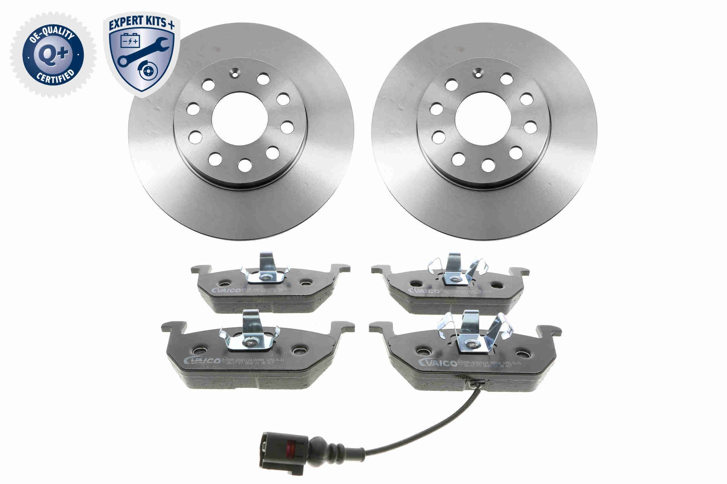 5Q0 698 151 C VAICO Vented, with brake pads, with integrated wear sensor Ø: 276mm, Brake Disc Thickness: 24mm Brake discs and pads V10-6742 buy