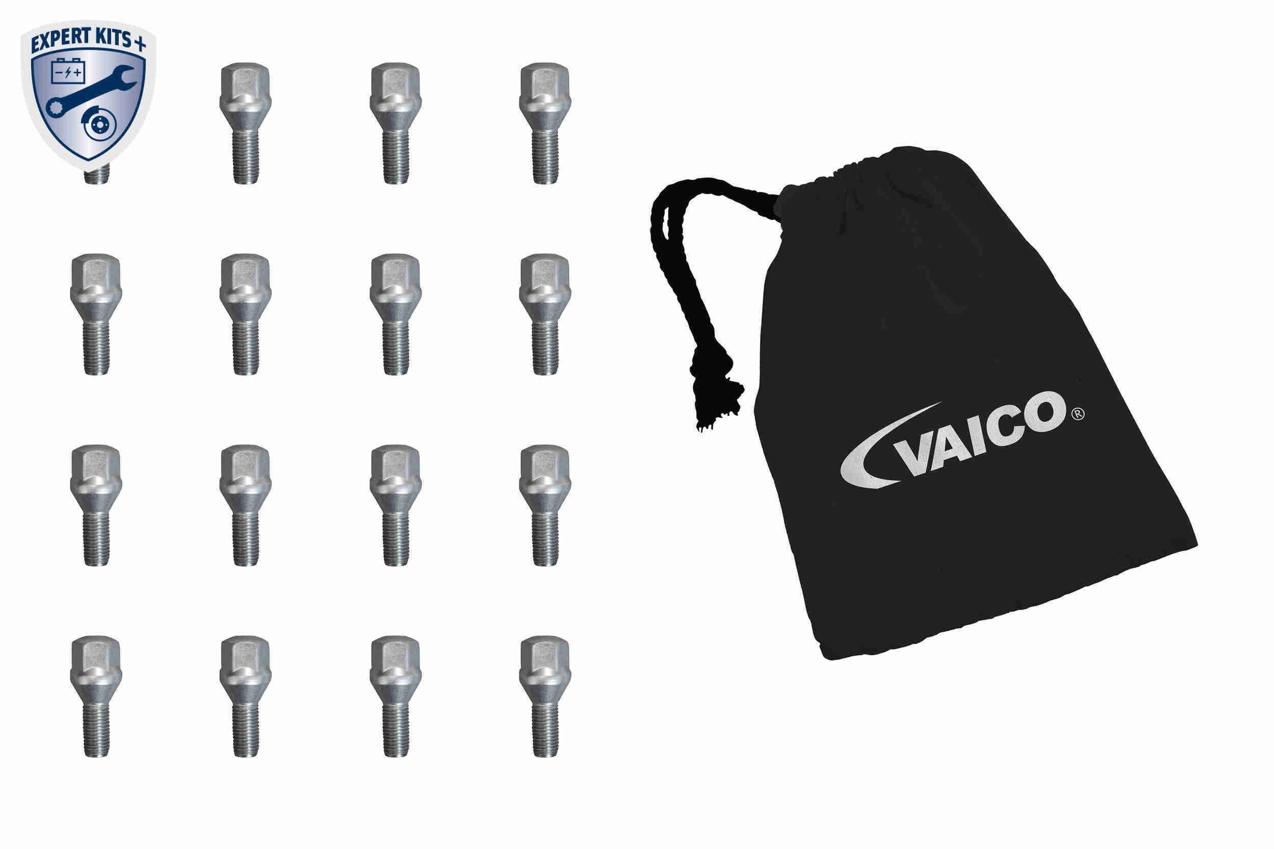 VAICO V38-9593-16 Wheel Bolt M12 x 1,5 mm, Conical Seat F, 25 mm, 10,9, SW19, Male Hex