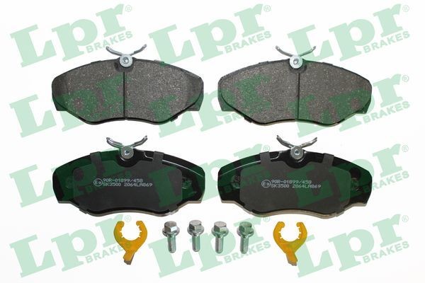 05P869K LPR Brake pad set OPEL with bolts/screws, with accessories