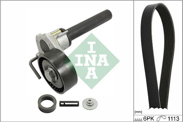 INA 529051410 Serpentine belt kit Tiguan Mk1 2.0 TSI 4motion 180 hp Petrol 2014 price