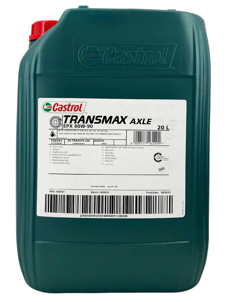 CASTROL Transmax Axle, EPX 15D761 DERBI Getriebeöl Motorrad zum günstigen Preis
