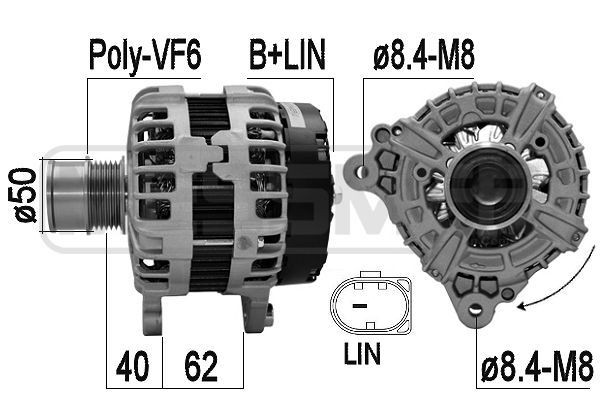 ERA 14V, 180A, B+,LIN Generator 209614A buy