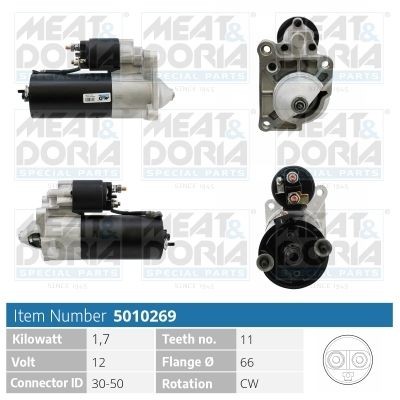 MEAT & DORIA 5010269 Starter motor 77 01 351 392
