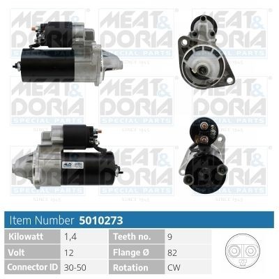 MEAT & DORIA 5010273 Starter motor 1202130