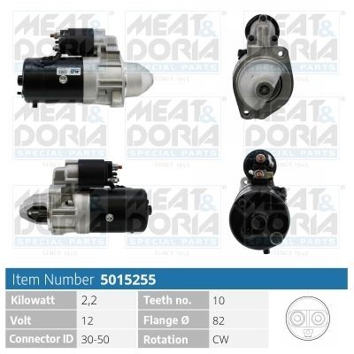 MEAT & DORIA 5015255 Starter motor A 004 151 79 01