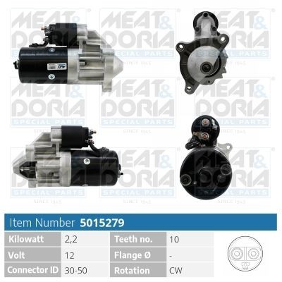 MEAT & DORIA 5015279 Starter motor 5802-G4