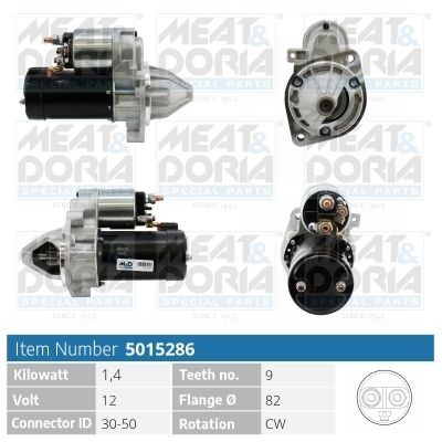 MEAT & DORIA 5015286 Starter motor 004-151-64-01