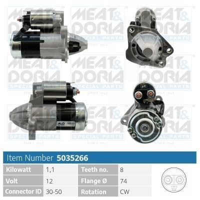 MEAT & DORIA 5035266 Starter motor M000T91381