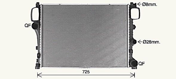 AVA COOLING SYSTEMS MS2776 Engine radiator A 221 500 32 03