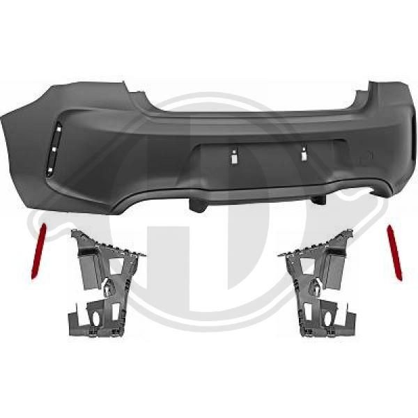 DIEDERICHS Rear, for vehicles without parking distance control, Paintable, Tuning Sport Bumper Front bumper 1235256 buy