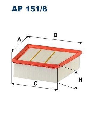 Great value for money - FILTRON Air filter AP 151/6