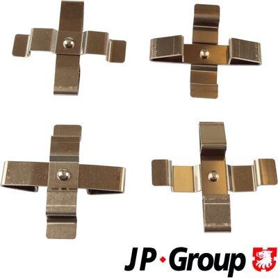 JP GROUP 1164006910 Accessory kit, disc brake pads Touareg 7L 6.0 W12 450 hp Petrol 2008 price