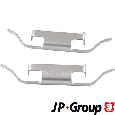 JP GROUP 1464002810 Rear brake pad fitting kit BMW 3 Compact (E46) 318 ti 143 hp Petrol 2004