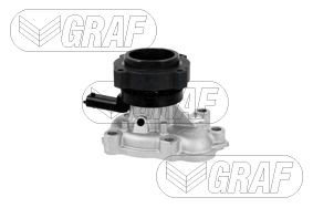 GRAF PA1418-8 Water pump with seal, non-switchable water pump, Metal, for v-ribbed belt use